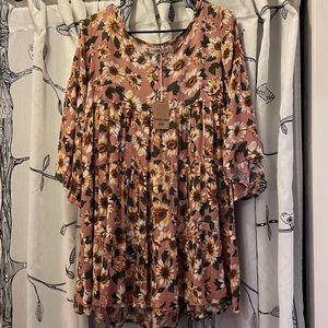 Natural Life Sunflower Dress. Size XS/S. New with tags.